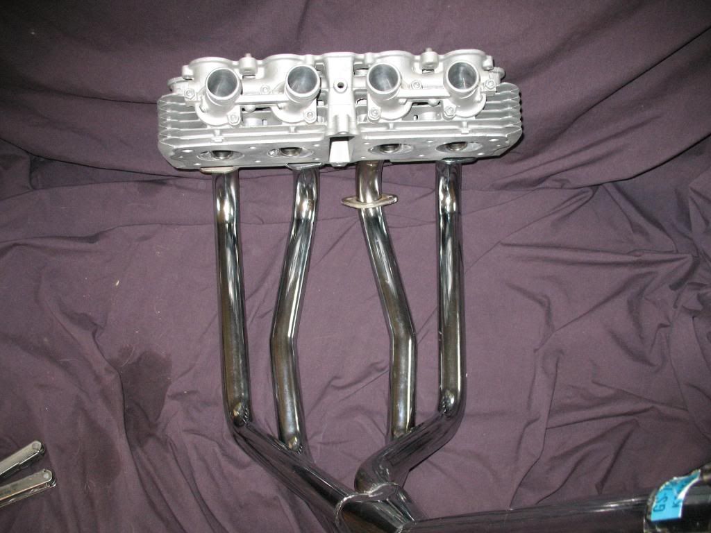 NOS Kerker headers and RC Engineering ported/polished head for CB550 w